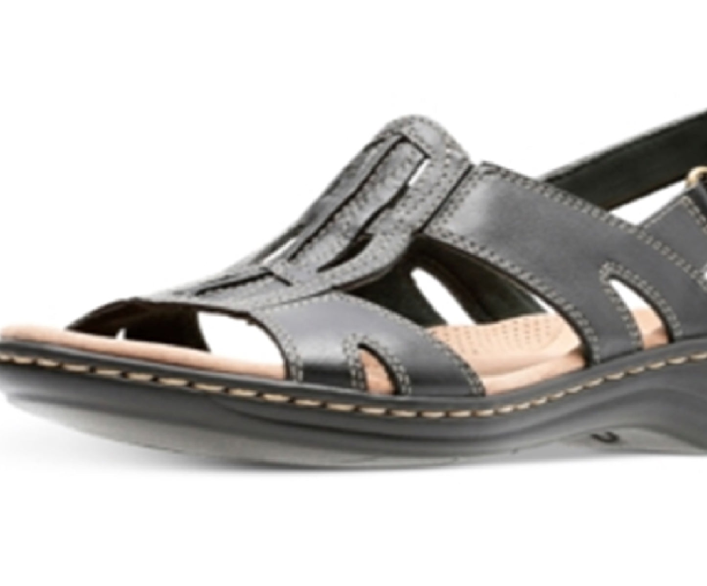 Clarks Women's Leisa Skip Sandals Black Size 8 M