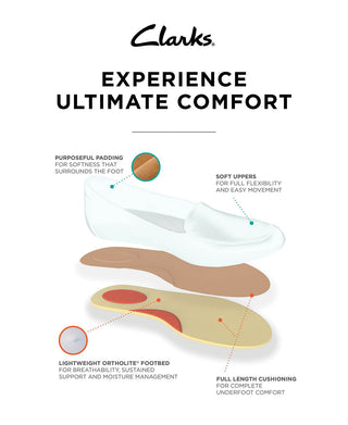 Clarks Women's Juliet Lora Flats Blue Size 8.5 M