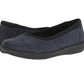 Clarks Women's Slip On Loafer Cushion Soft Flats Blue Size 7.5 M