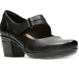 Clarks Women's Emslie Lulin Mary Jane Pumps Black Size 6.5 W