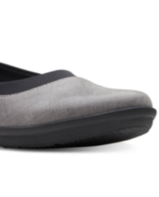 Clarks Women's Ayla Pure Cloudsteppers Flats Shoes Gray Size 12 M