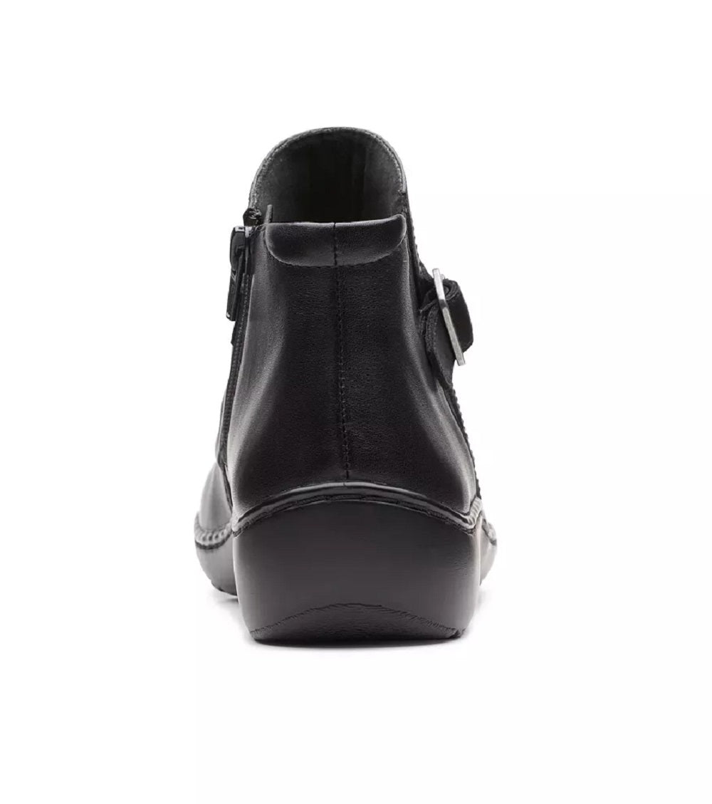 Clarks Women's Collection Cora Ruched Boots Black Size 9 M