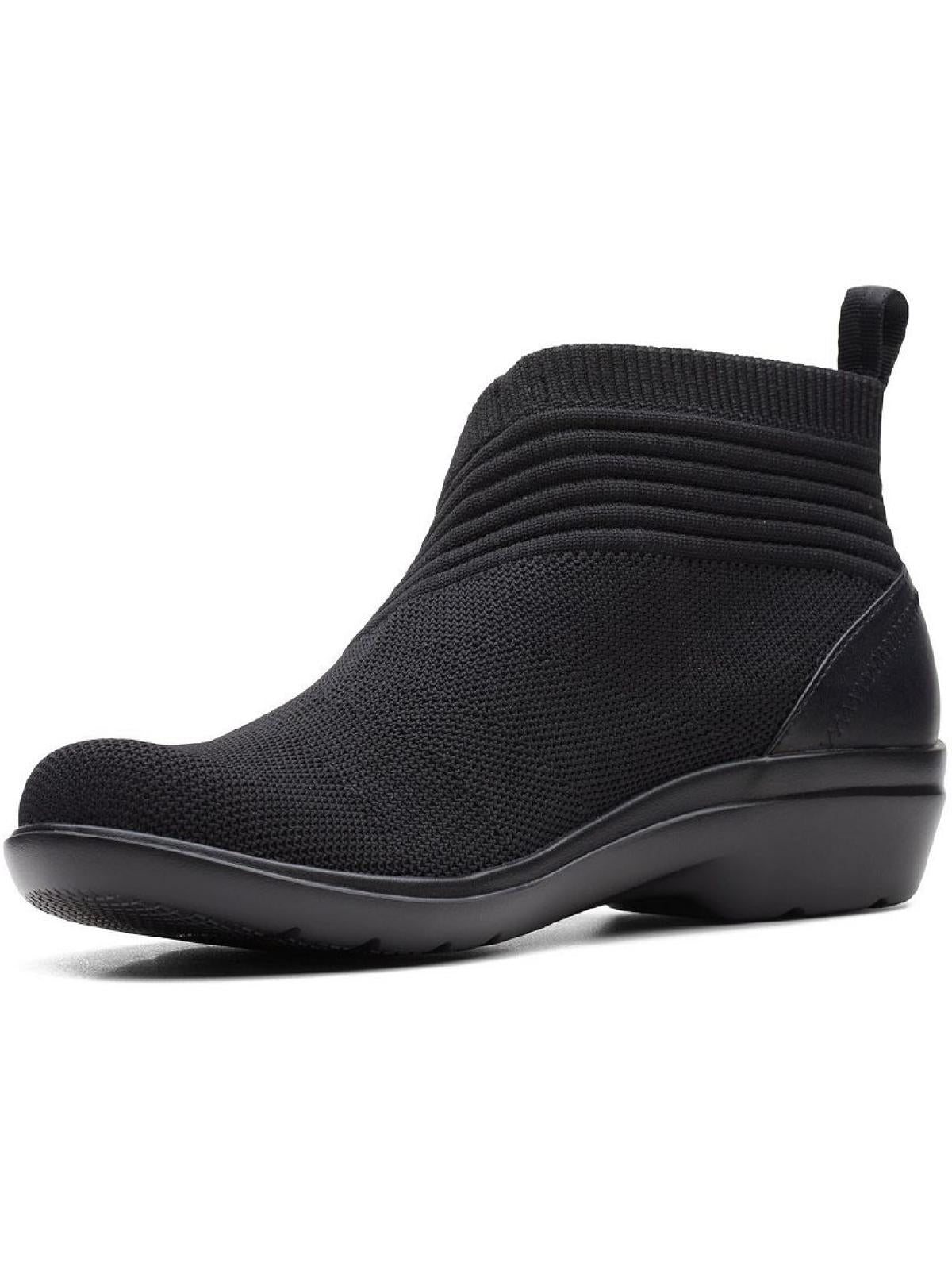 Clarks Women's Collection Sashlyn Mid Boots  Shoes Black Size 7.5 M