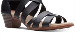 Clarks Women's Valarie Dream Dress Sandals Black Size 5.5 M