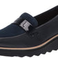 Clarks Women's Collection Sharon Gracie Loafers Shoes Blue Size 7.5 M