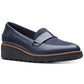 Clarks Women's Collection Sharon Gracie Loafers Shoes Blue Size 7.5 M