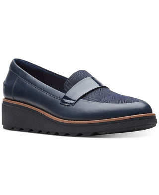 Clarks Women's Collection Sharon Gracie Loafers Blue Size 9.5 M