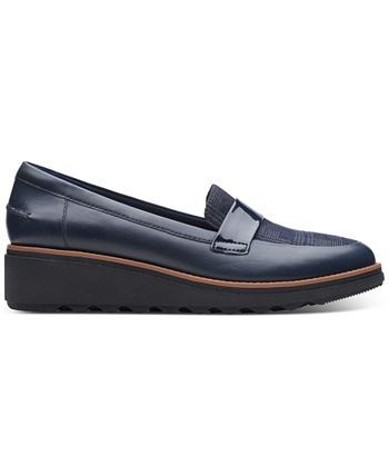 Clarks Women's Collection Sharon Gracie Loafers Blue Size 9.5 M