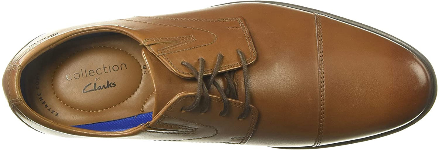Clarks Men's Whiddon Cap Toe Oxfords Shoes Brown Size 12 M