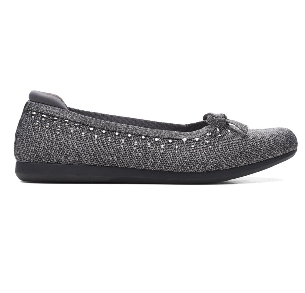 Clarks Women's Cloudstepper Carly Hope Flats Gray Size 9 M