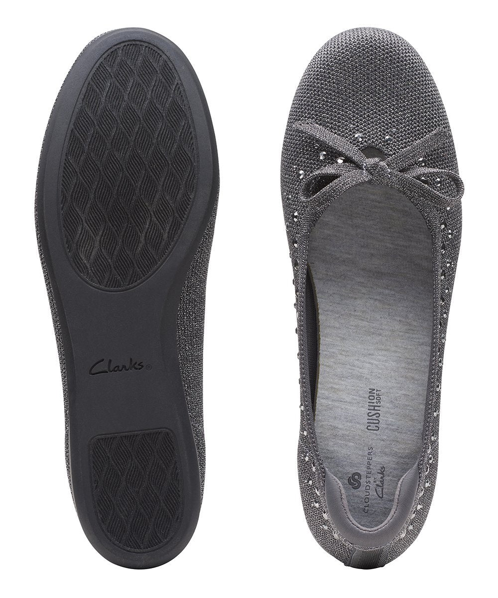 Clarks Women's Cloudstepper Carly Hope Flats Gray Size 9 M