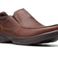 Clarks Men's Bradley Free Leather Slip On Shoes Brown Size 8 M