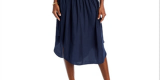 Ramy Brook Women's Audrey Blouson Dress Blue Size Small