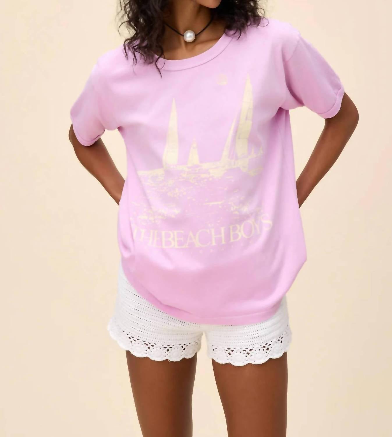 Daydreamer - Beach Boys Good Vibrations Oversized Ringer Tee