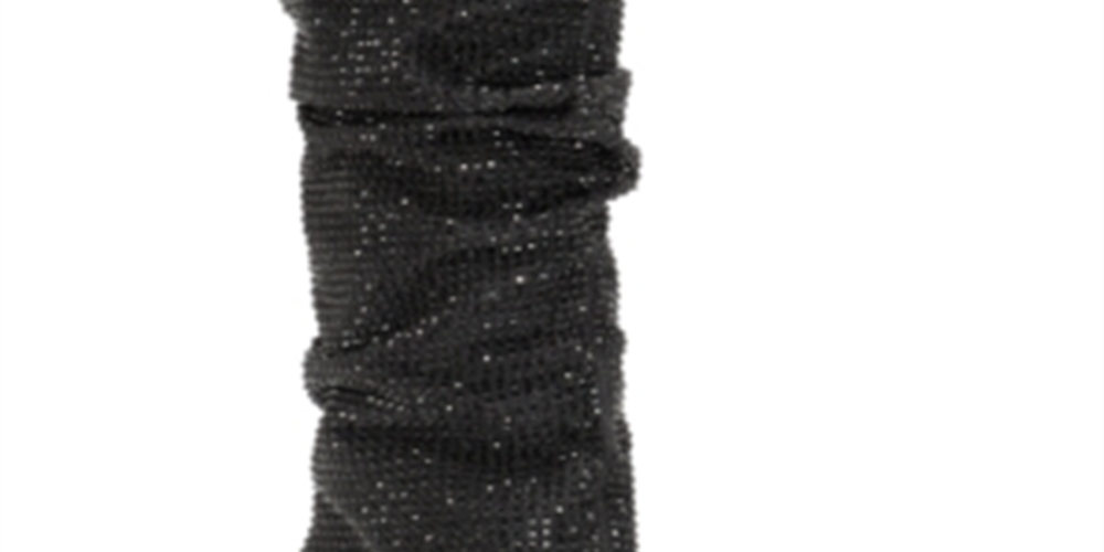 Jessica Simpson Women's Layzer Slouch Rhinestone Boots Black Size 7.5