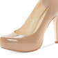 Jessica Simpson Women's Parisah Platform Pump Brown Size 6.5 M