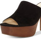Jessica Simpson Women's Camree Suede Open Toe Platform Pumps Black Size 7 M
