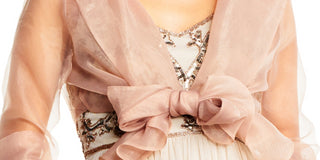 Adrianna Papell Women's Organza Wrap Champagne Size M