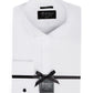 Michelsons Of London Men's Slim Fit Stretch Cuff Tuxedo Shirt White Size 15X32X33