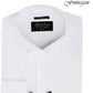 Michelsons Men's Slim Fit Stretch Collar French Cuff Tuxedo Shirt White Size 32X33