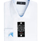 Society Of Threads Men's Slim Fit Non Iron Performance Solid Dress Shirt White Size XX-Large