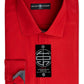 Society Of Threads Men's Slim Fit Non Iron Performance Solid Dress Shirt Red Size Large