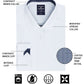 Society Of Threads Men's Slim Fit Performance Stretch Solid Dress Shirt White Size Small