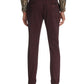 Tallia Men's Straight Fit Stretch Geo Paisley Sports Pants Wine- Size 38