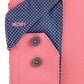 Society Of Threads Men's Slim Fit Moisture Wicking Wrinkle Free Dress Shirt Orange Size XX-Large