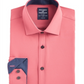 Society Of Threads Men's Slim Fit Moisture Wicking Wrinkle Free Dress Shirt Orange Size XX-Large
