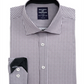 Society of Threads Men's Slim Fit Non Iron Performance Stretch Check Dress Shirt Black Size XX-Large