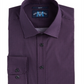 Michelsons Men's Slim Fit Performance Stretch Geo Print Dress Shirt Purple Size Small