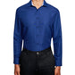 Society Of Threads Men's Slim Fit Non Iron Dot Dress Shirt Blue Size Small