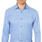 Construct Men's Slim Fit Plaid Cooling Comfort Dress Shirt Blue Size Large