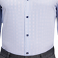 Construct Men's Cooling Comfort Slim Fit Print Dress Shirt White Size L