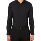 Construct Men's Slim Fit Solid Performance Stretch Cooling Comfort Dress Shirt Black Size Large