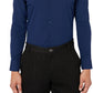 Construct Men's Slim Fit Solid Performance Stretch Dress Shirt Blue Size X-Large