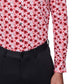 Society Of Threads Men's Slim Fit Floral Performance Dress Shirt Red Size X-Large