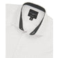 Calabrum Men's Regular Fit Performance Dress Shirt White Size Large