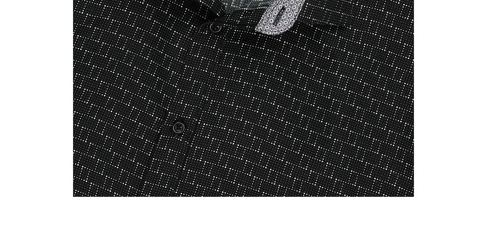 Calabrum Men's Regular Fit Performance Dress Shirt Black Size Large