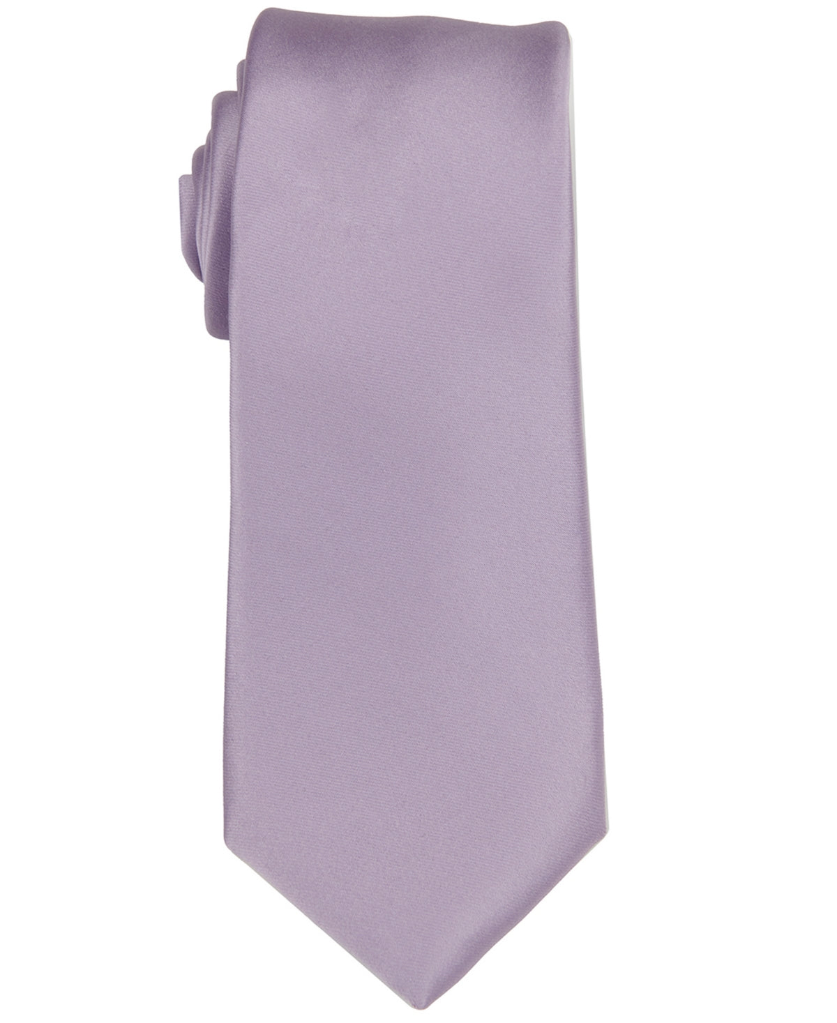 Construct Men's Satin Solid Tie Purple Size Regular