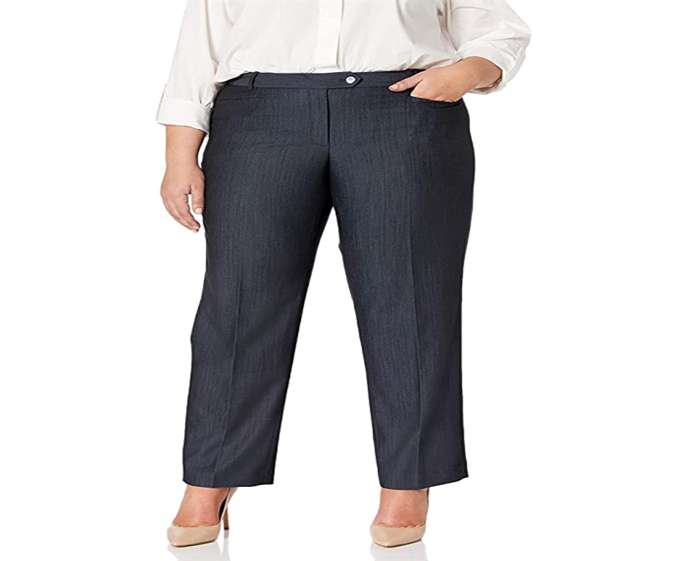 Calvin Klein Women's Plus Denim Modern Pant Blue Size 4