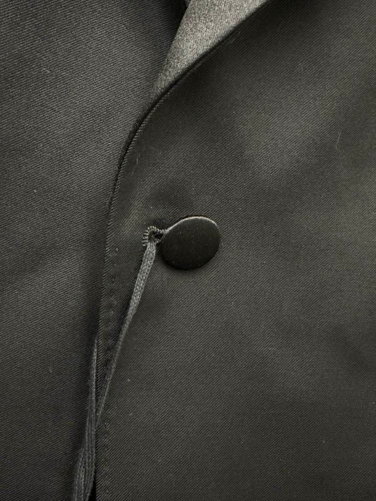 Z Zegna Men's Trim Fit Wool & Mohair Tuxedo Jacket Black Size 52L IT / 42L US