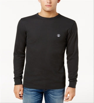 Volcom Men's Juan Largo Thermal Long Sleeve T-Shirt Black Size Medium
