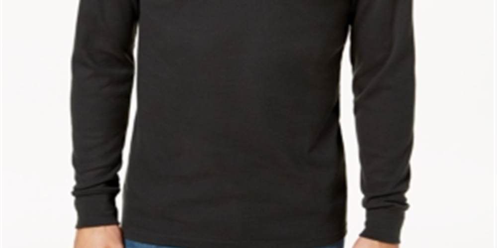 Volcom Men's Juan Largo Thermal Long Sleeve T-Shirt Black Size Medium