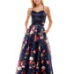 Crystal Dolls Women's Sweetheart Neckline Full Length Prom Gown Dress Blue Size 11
