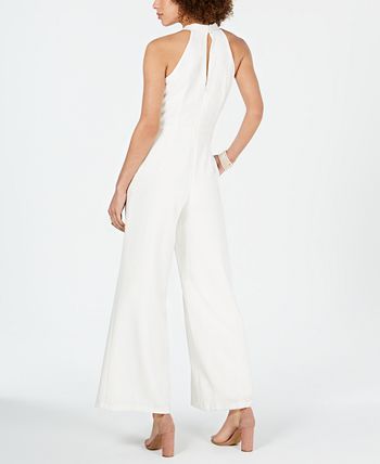 Julia Jordan Women's Halter Neck Jumpsuit White Size 4
