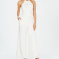 Julia Jordan Women's Halter Neck Jumpsuit White Size 16