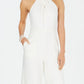 Julia Jordan Women's Halter Neck Jumpsuit White Size 16