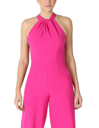 Julia Jordan Women's Halter Neck Jumpsuit Pink